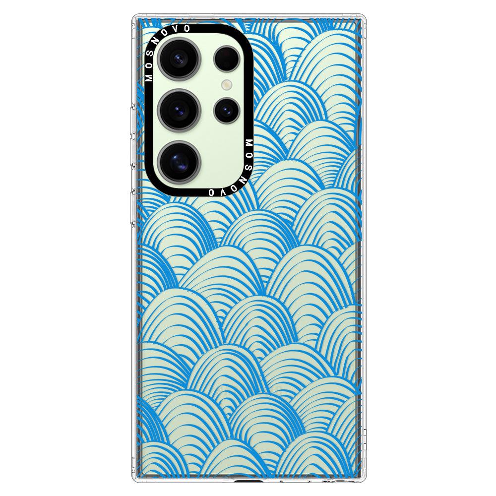 Wavy Art Phone Case - Samsung Galaxy S24 Ultra Case - MOSNOVO