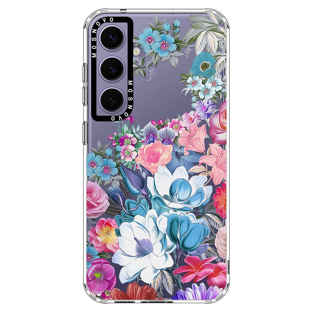 Magnolia Flower Phone Case - Samsung Galaxy S24 Plus Case - MOSNOVO