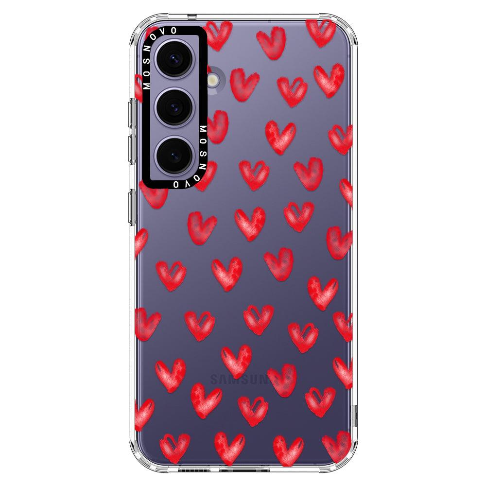 Cute Little Heart Phone Case - Samsung Galaxy S24 Plus Case - MOSNOVO