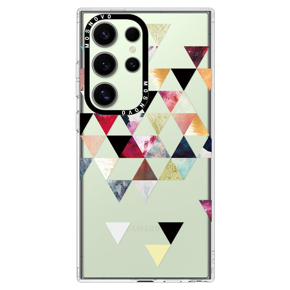 Triangles Stone Marble Phone Case - Samsung Galaxy S24 Ultra Case - MOSNOVO