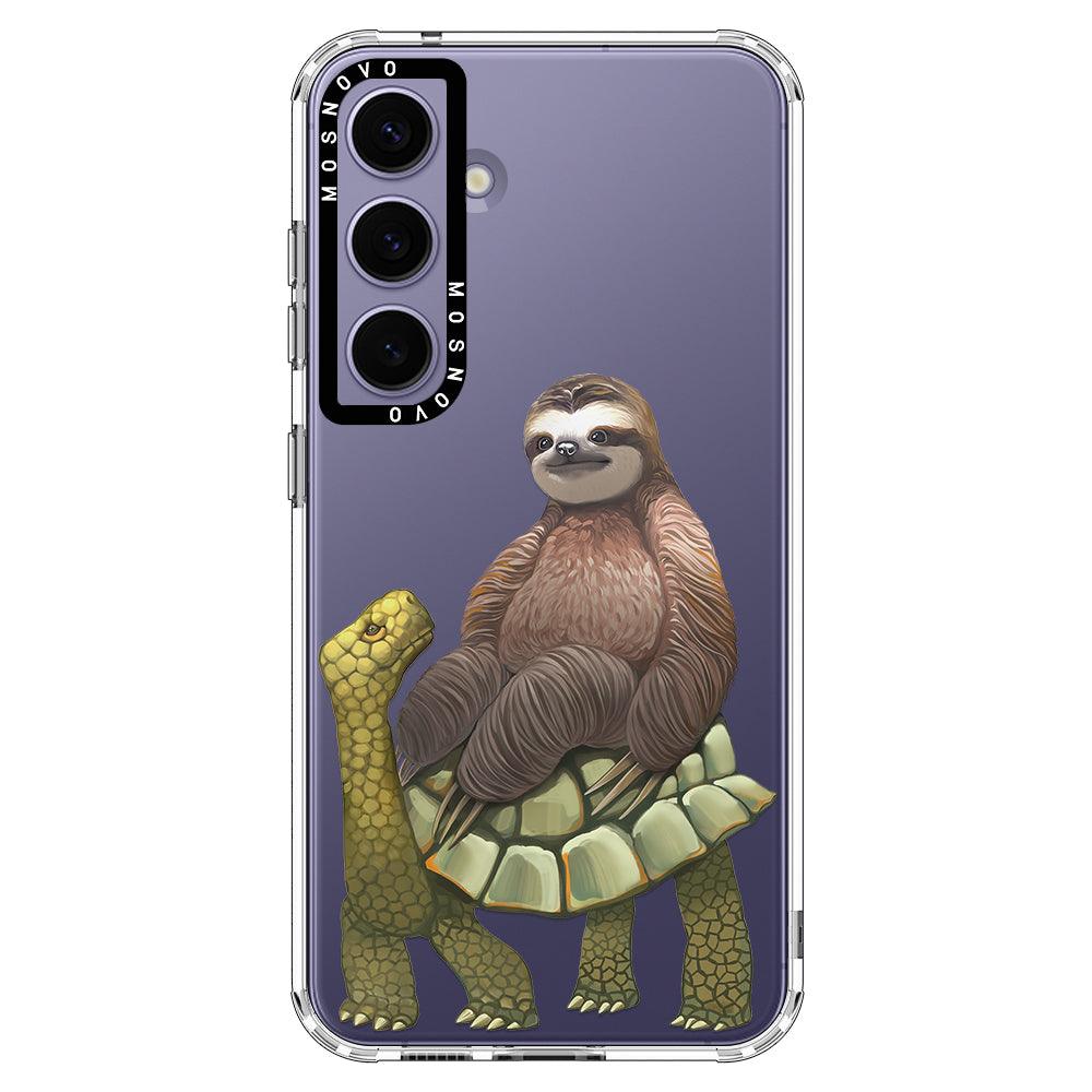 Sloth Turtle Phone Case - Samsung Galaxy S24 Case - MOSNOVO