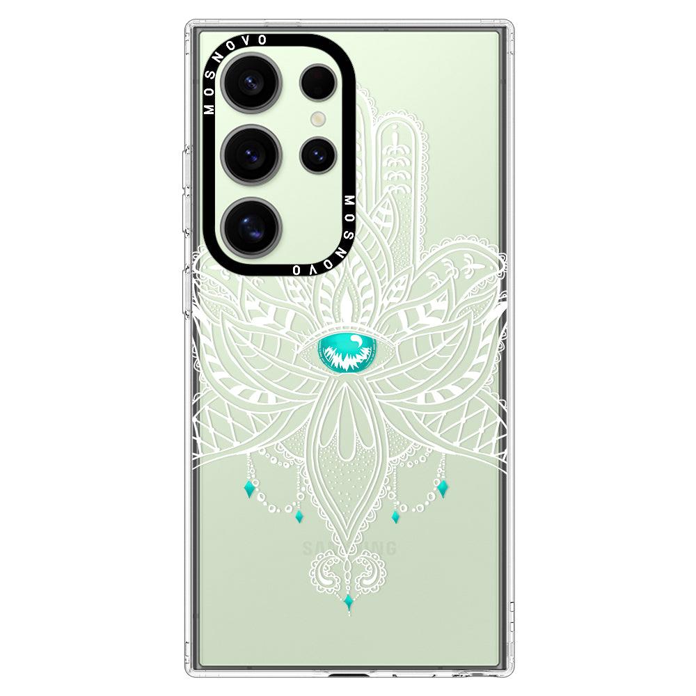 Hamsa Hand Phone Case - Samsung Galaxy S24 Ultra Case - MOSNOVO