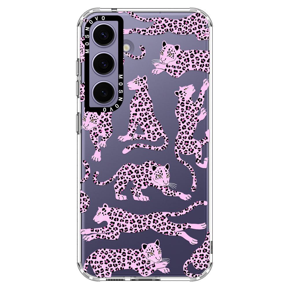 Pink Leopard Phone Case - Samsung Galaxy S24 Case