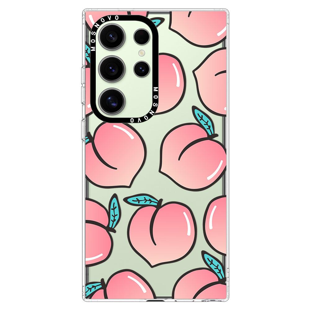 Cute Peach Phone Case - Samsung Galaxy S24 Ultra Case - MOSNOVO