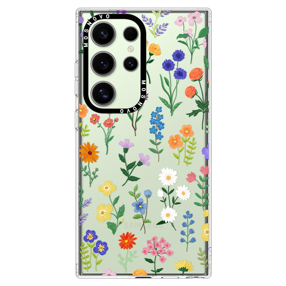 Botanical Floral Phone Case - Samsung Galaxy S24 Ultra Case - MOSNOVO