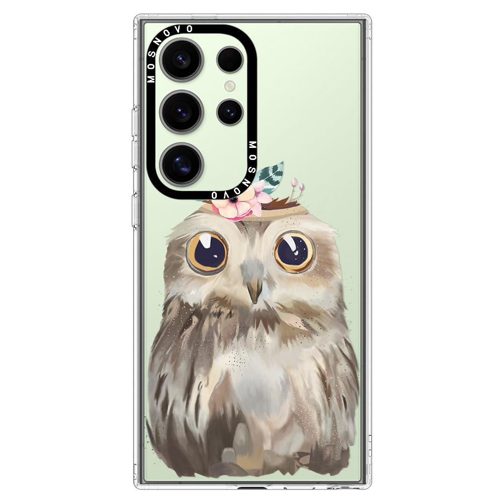 Cute Owl Phone Case - Samsung Galaxy S24 Ultra Case - MOSNOVO