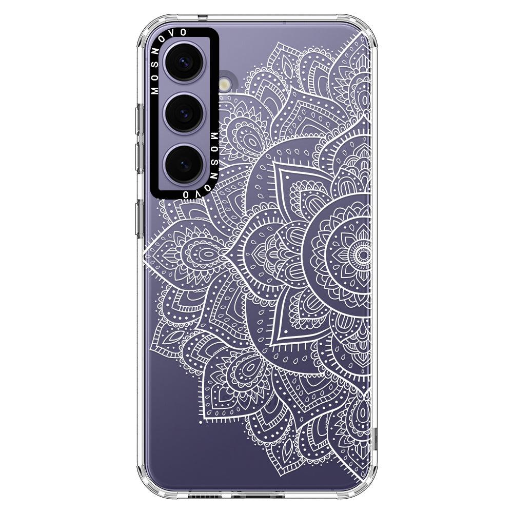 Half Mandala Phone Case - Samsung Galaxy S24 Plus Case - MOSNOVO