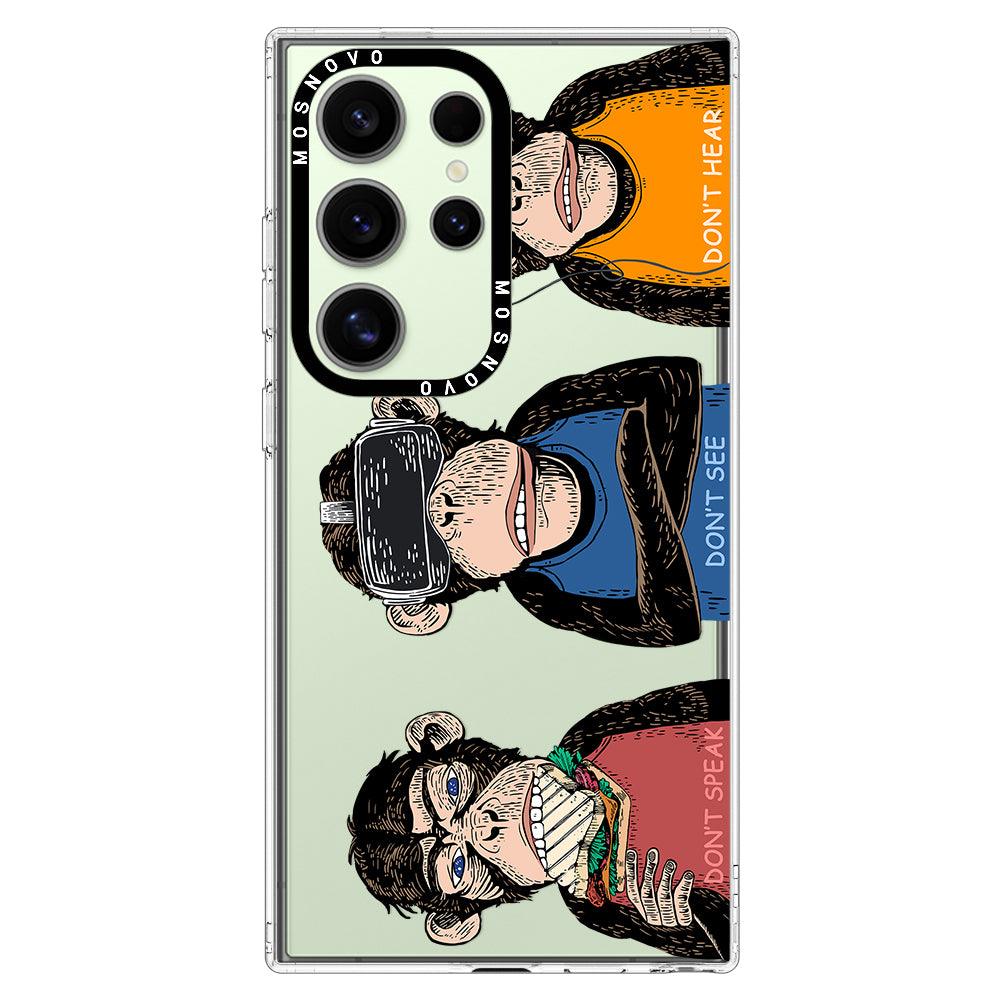 Don't Speak, Don't See,Don't Hear Phone Case - Samsung Galaxy S24 Ultra Case - MOSNOVO