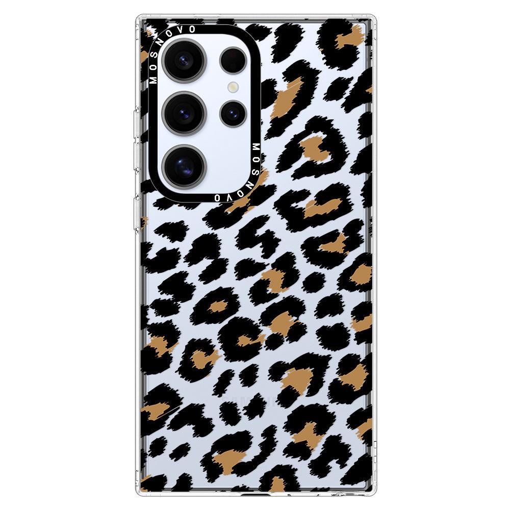 Leopard Print Phone Case - Samsung Galaxy S24 Ultra Case - MOSNOVO