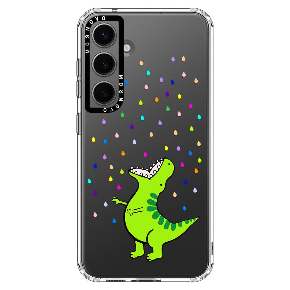 Rainbow Dinosaur Phone Case - Samsung Galaxy S24 Case - MOSNOVO