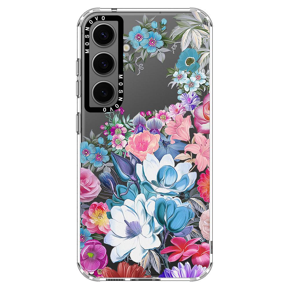 Magnolia Flower Phone Case - Samsung Galaxy S24 Plus Case - MOSNOVO