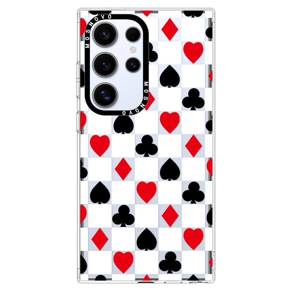 Checker Poker Phone Case - Samsung Galaxy S24 Ultra Case - MOSNOVO