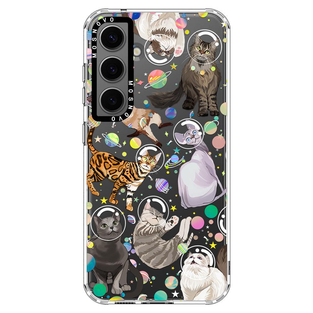 Space Cat Phone Case - Samsung Galaxy S24 Plus Case - MOSNOVO