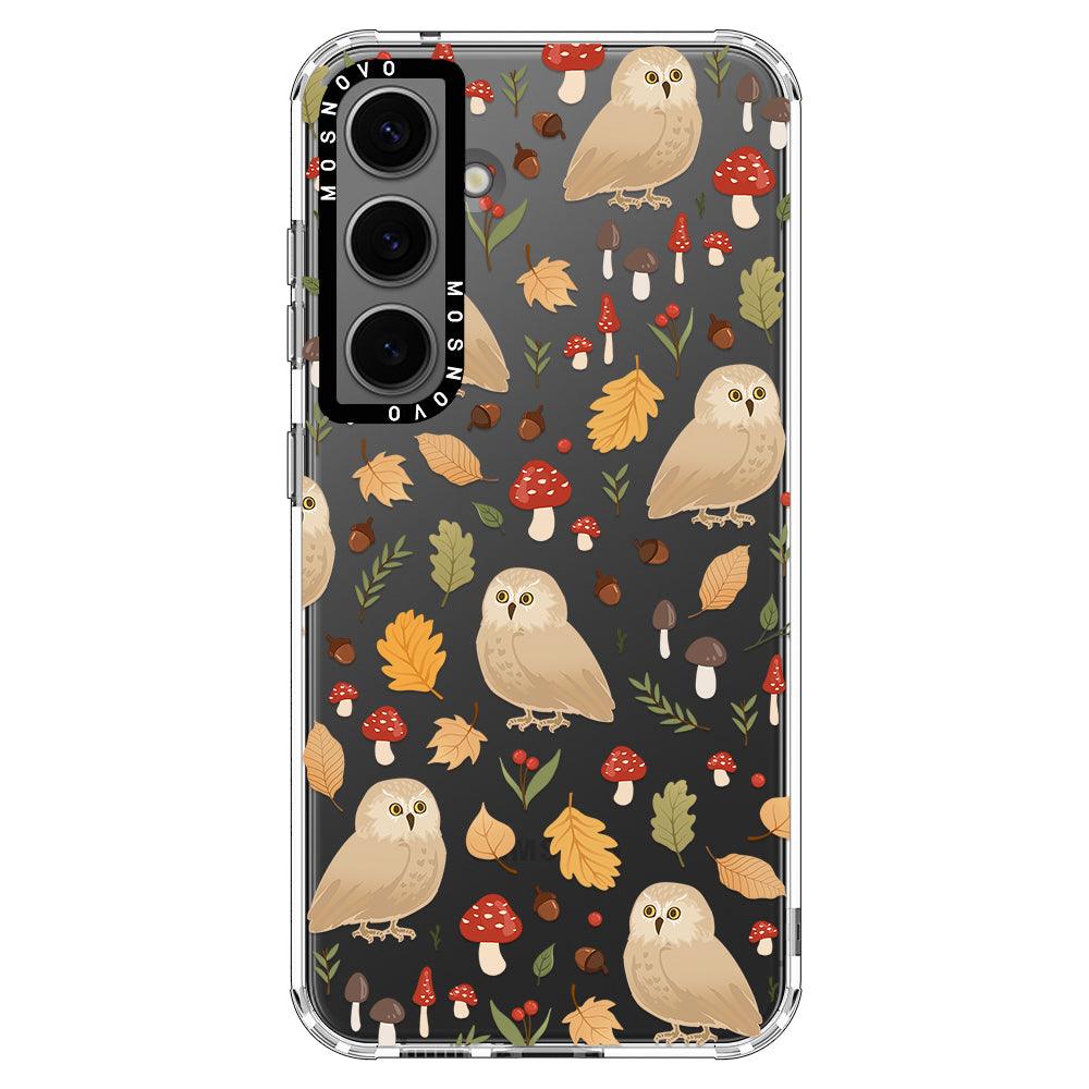 Autumn Owl Phone Case - Samsung Galaxy S24 Case - MOSNOVO