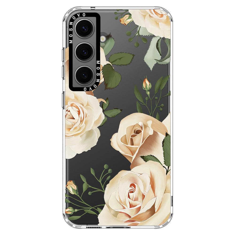 Champagne Rose Phone Case - Samsung Galaxy S24 Plus Case - MOSNOVO