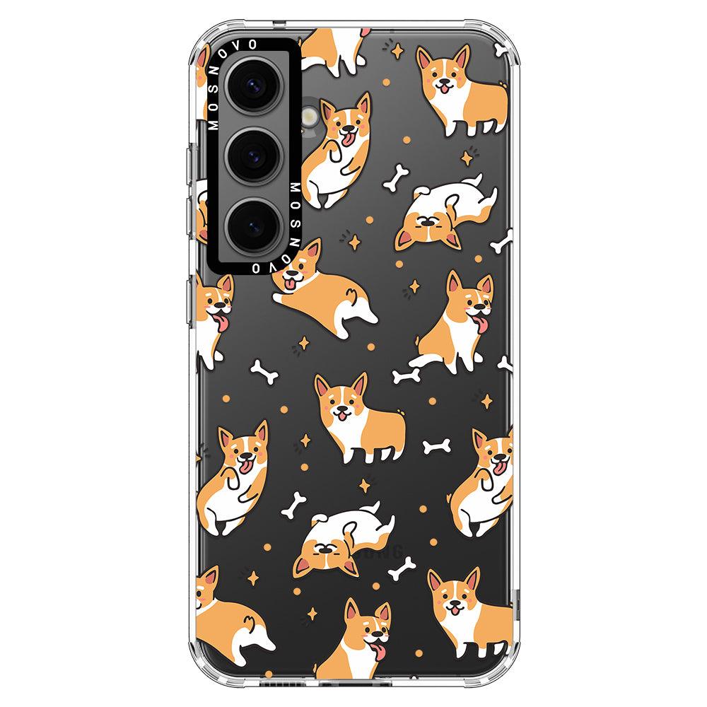 Cute Corgi Phone Case - Samsung Galaxy S24 Case - MOSNOVO