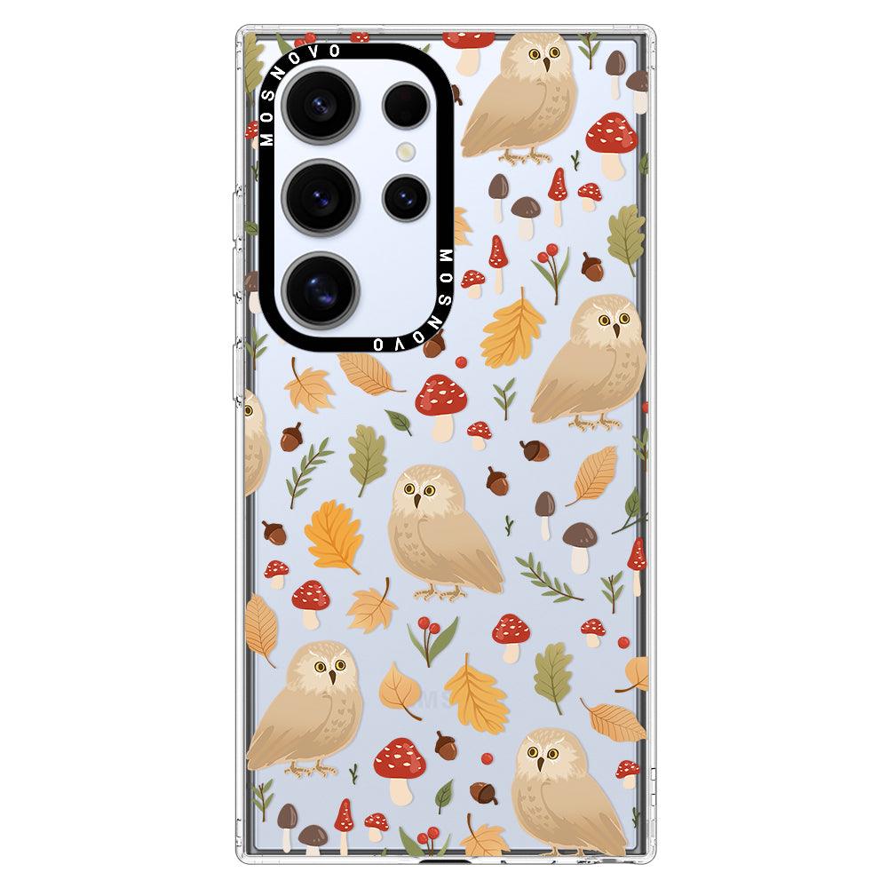 Autumn Owl Phone Case - Samsung Galaxy S24 Ultra Case - MOSNOVO