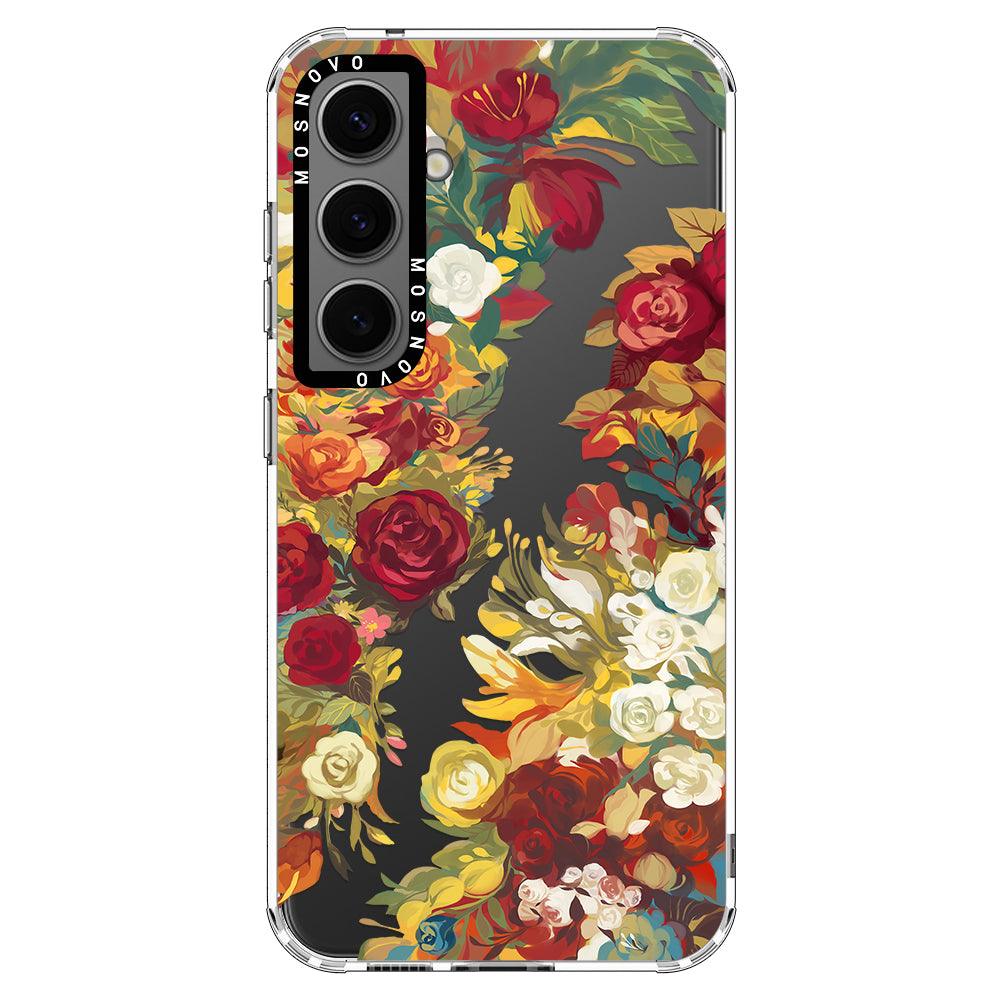 Vintage Flower Garden Phone Case - Samsung Galaxy S24 Case - MOSNOVO