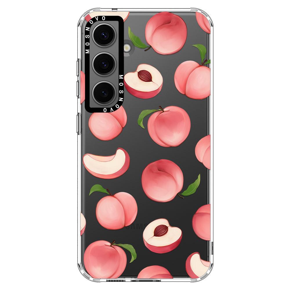 Cute Peach Phone Case - Samsung Galaxy S24 Case - MOSNOVO