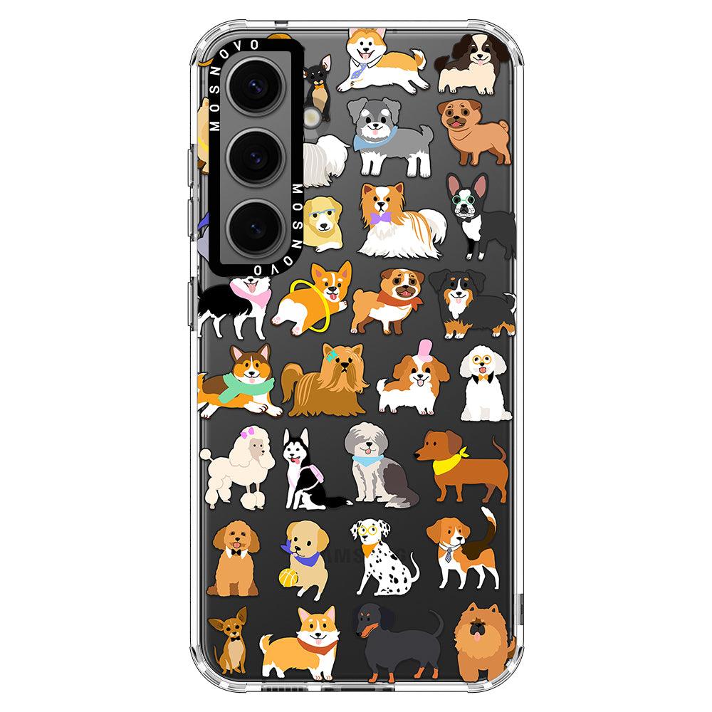 Cute Dogs Phone Case - Samsung Galaxy S24 Case - MOSNOVO