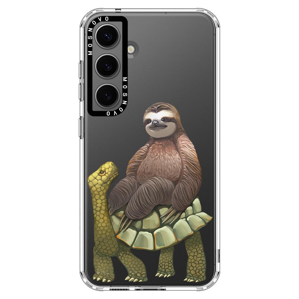 Sloth Turtle Phone Case - Samsung Galaxy S24 Case - MOSNOVO