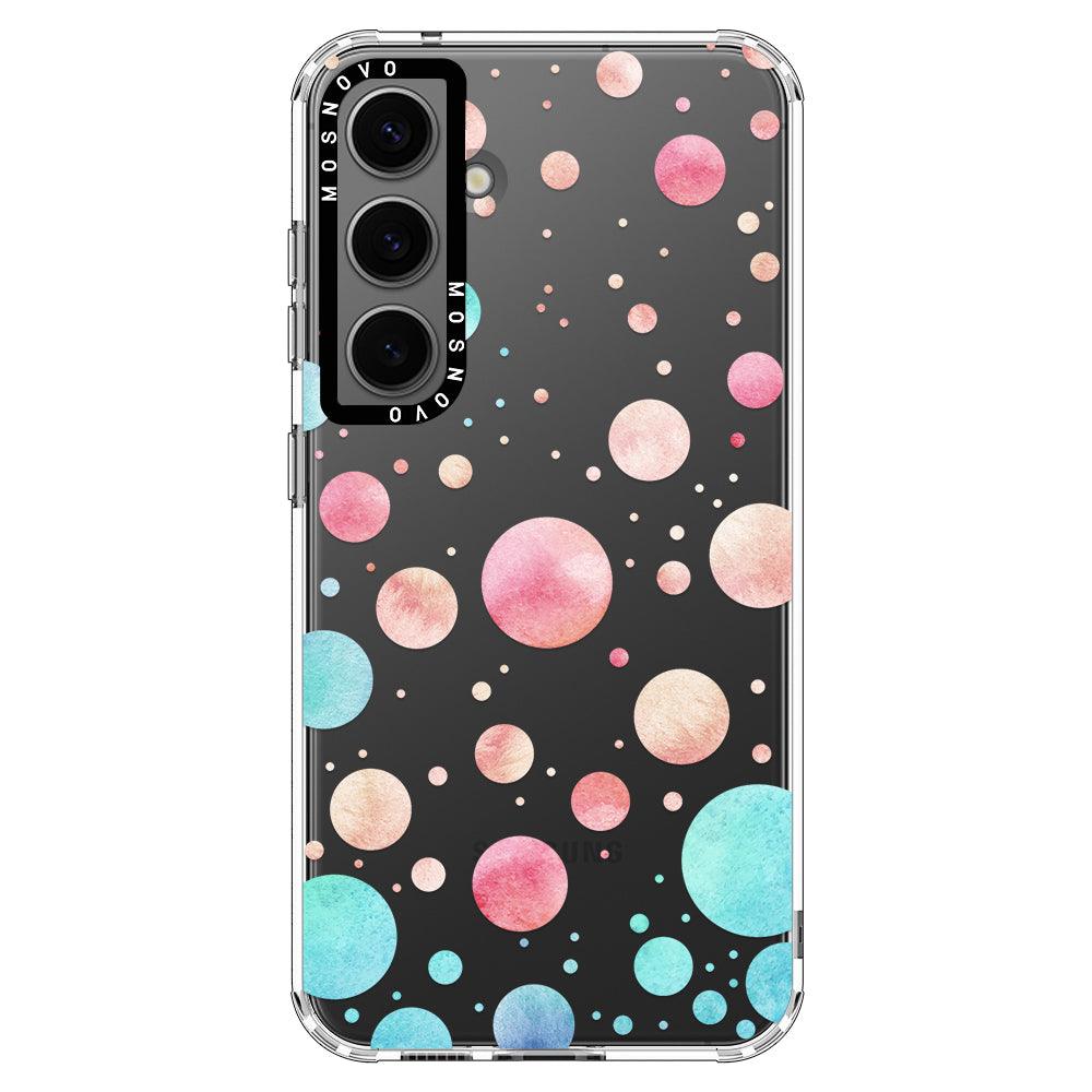 Watercolor Polka Dot Phone Case - Samsung Galaxy S24 Plus Case - MOSNOVO