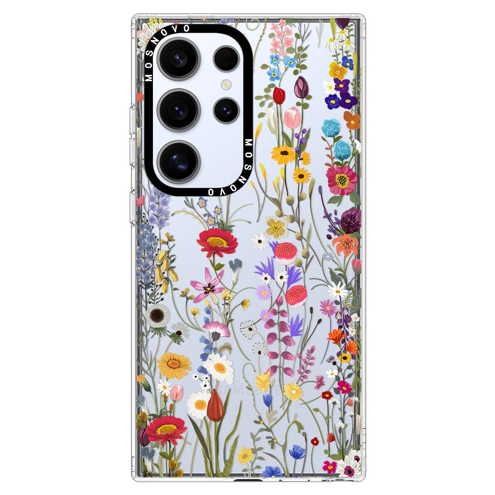 Wildflower Meadow Phone Case - Samsung Galaxy S24 Ultra Case - MOSNOVO