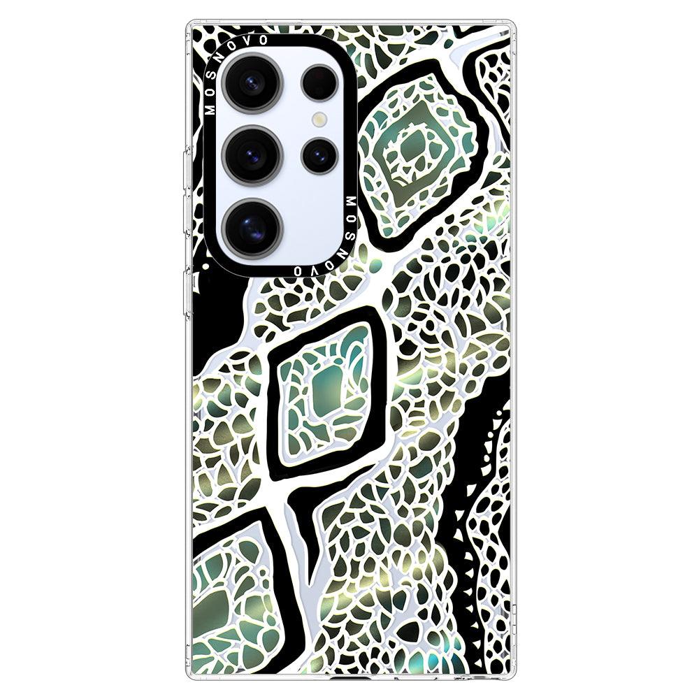 Jade Snake Phone Case - Samsung Galaxy S24 Ultra Case - MOSNOVO