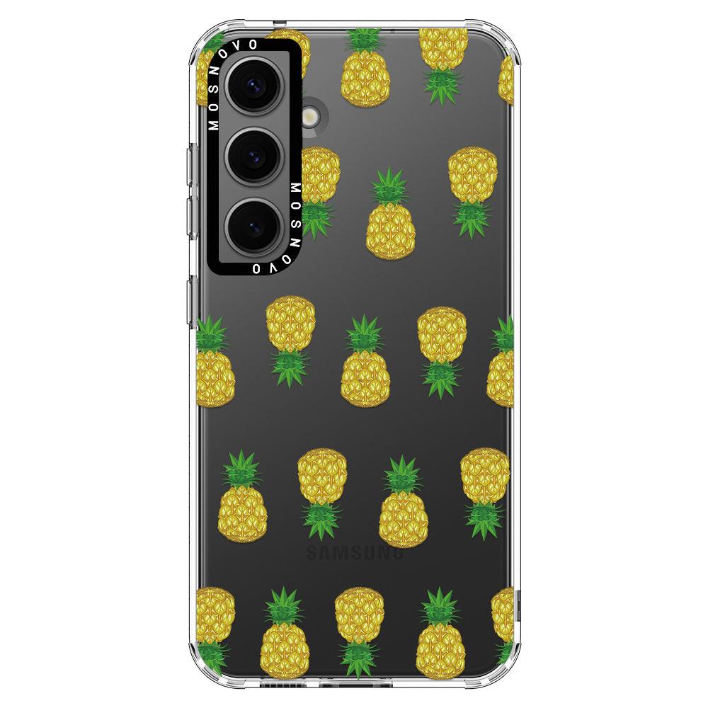 Cute Hawaiian Pineapple Phone Case - Samsung Galaxy S24 Plus Case - MOSNOVO