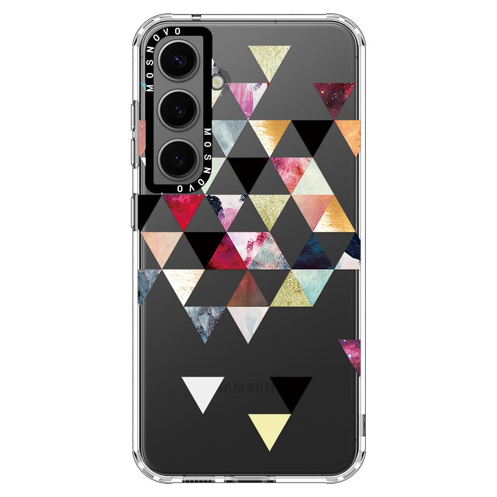 Triangles Stone Marble Phone Case - Samsung Galaxy S24 Case - MOSNOVO