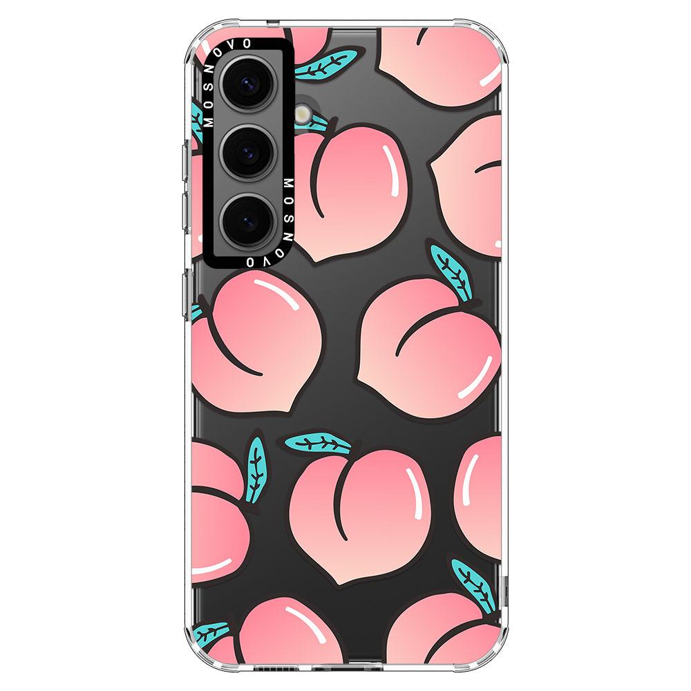 Cute Peach Phone Case - Samsung Galaxy S24 Case - MOSNOVO