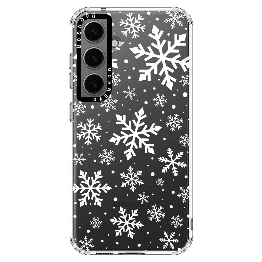 Snowflake Phone Case - Samsung Galaxy S24 Case - MOSNOVO