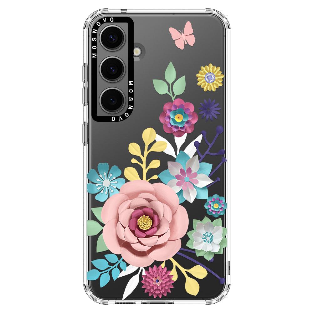 3D Floral Phone Case - Samsung Galaxy S24 Plus Case - MOSNOVO