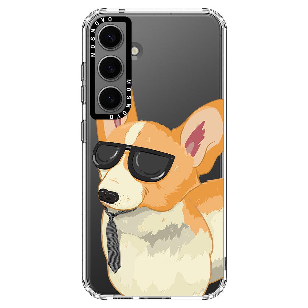 Fluffy Corgi Phone Case - Samsung Galaxy S24 Case - MOSNOVO