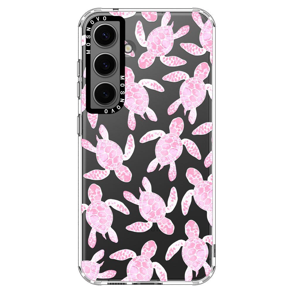 Pink Turtle Phone Case - Samsung Galaxy S24 Plus Case