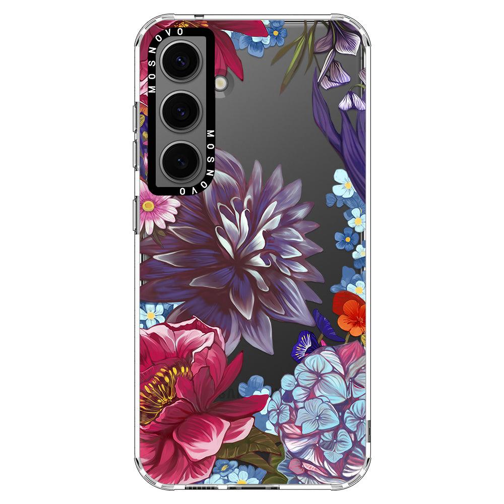 Lilac Floral Phone Case - Samsung Galaxy S24 Plus Case - MOSNOVO