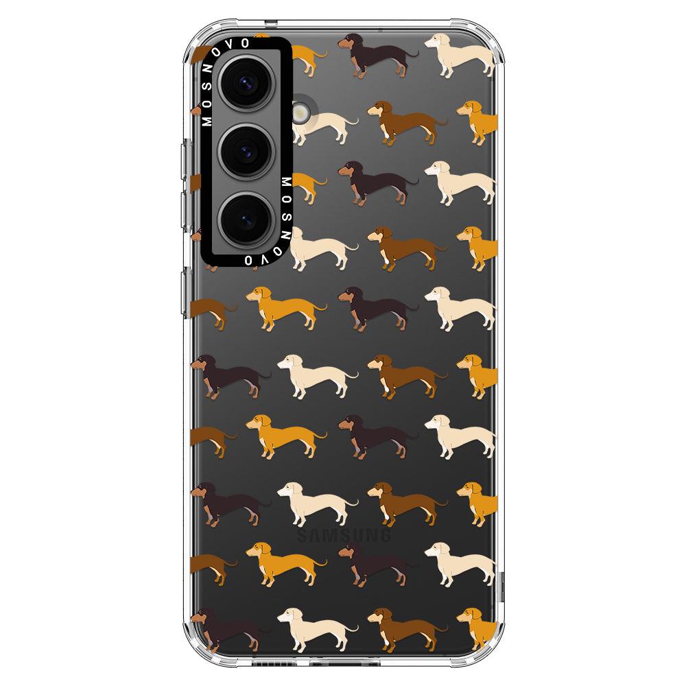 Cute Dachshund Phone Case - Samsung Galaxy S24 Case - MOSNOVO