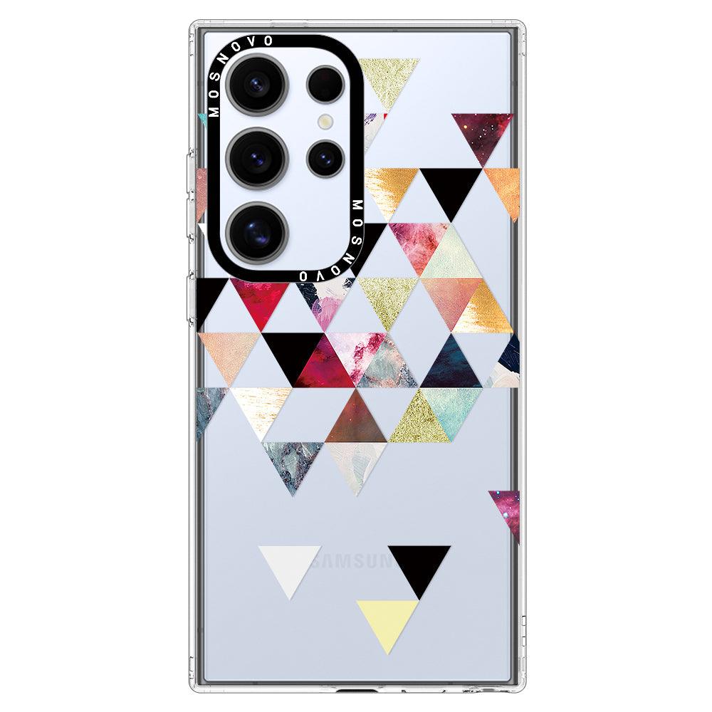 Triangles Stone Marble Phone Case - Samsung Galaxy S24 Ultra Case - MOSNOVO