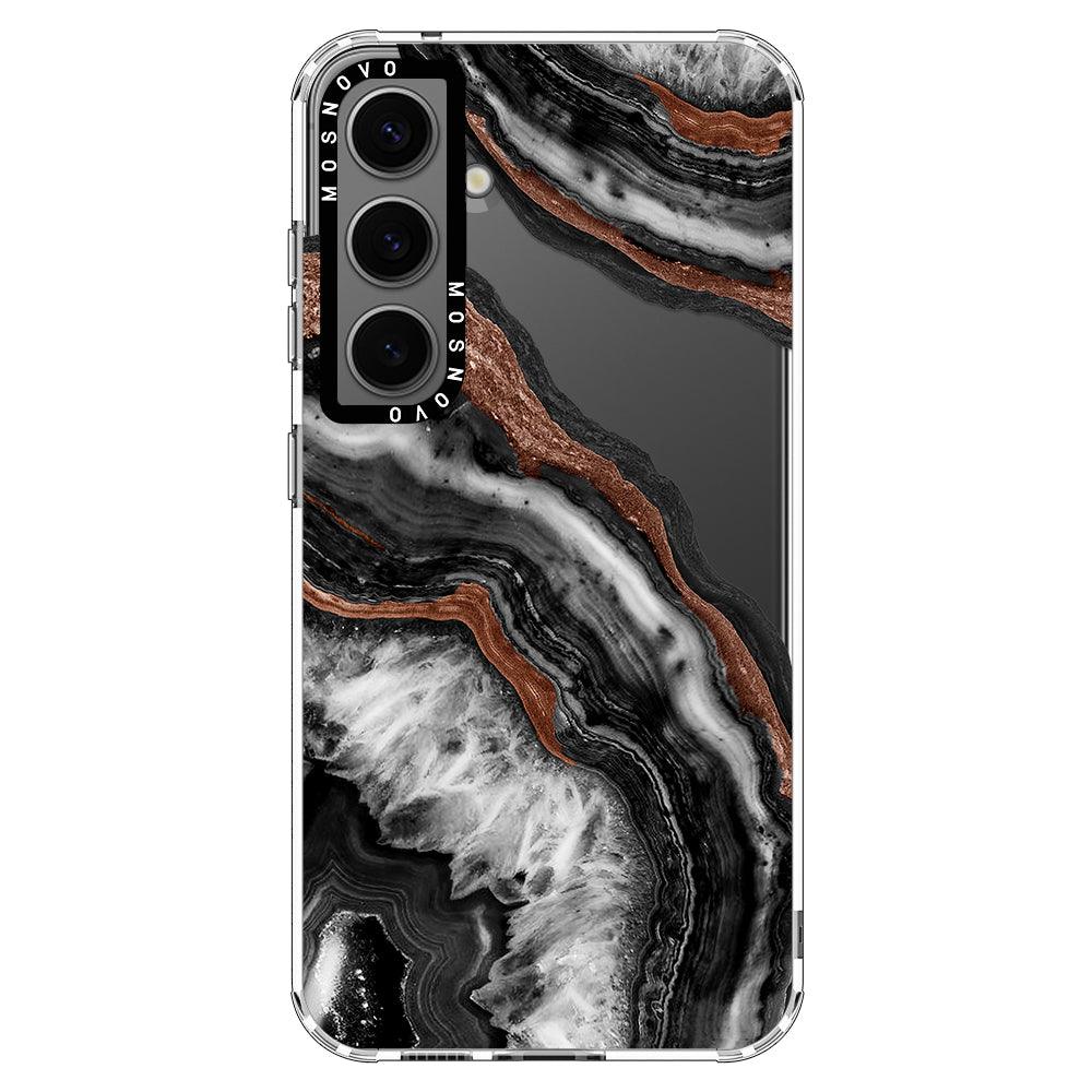 Black Agate Phone Case - Samsung Galaxy S24 Plus Case - MOSNOVO