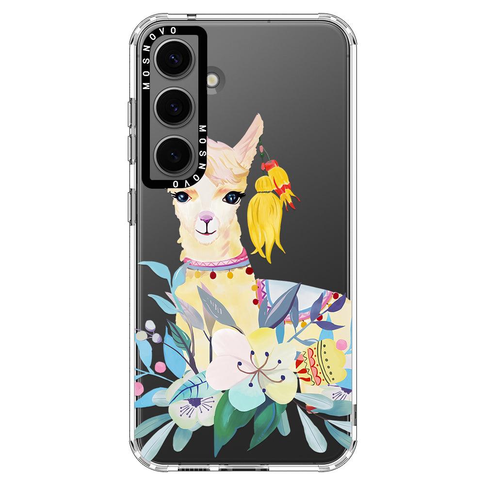 Boho Llama Phone Case - Samsung Galaxy S24 Plus Case - MOSNOVO