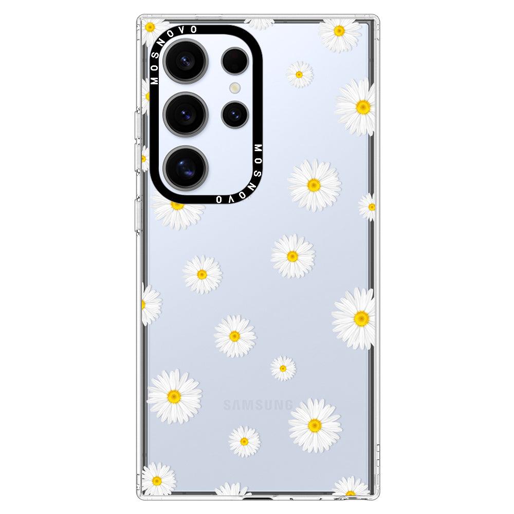 Daisy Floral Flower Phone Case - Samsung Galaxy S24 Ultra Case - MOSNOVO