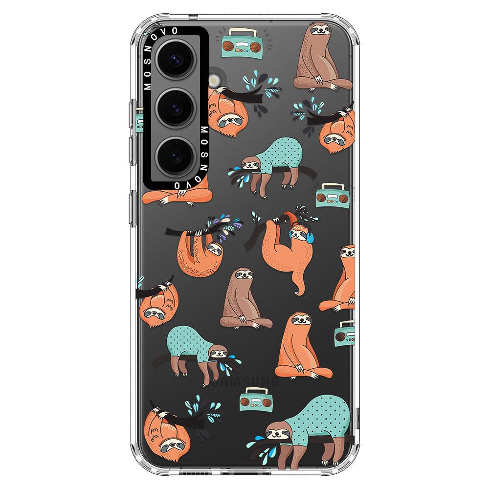 Musical Sloth Phone Case - Samsung Galaxy S24 Case - MOSNOVO