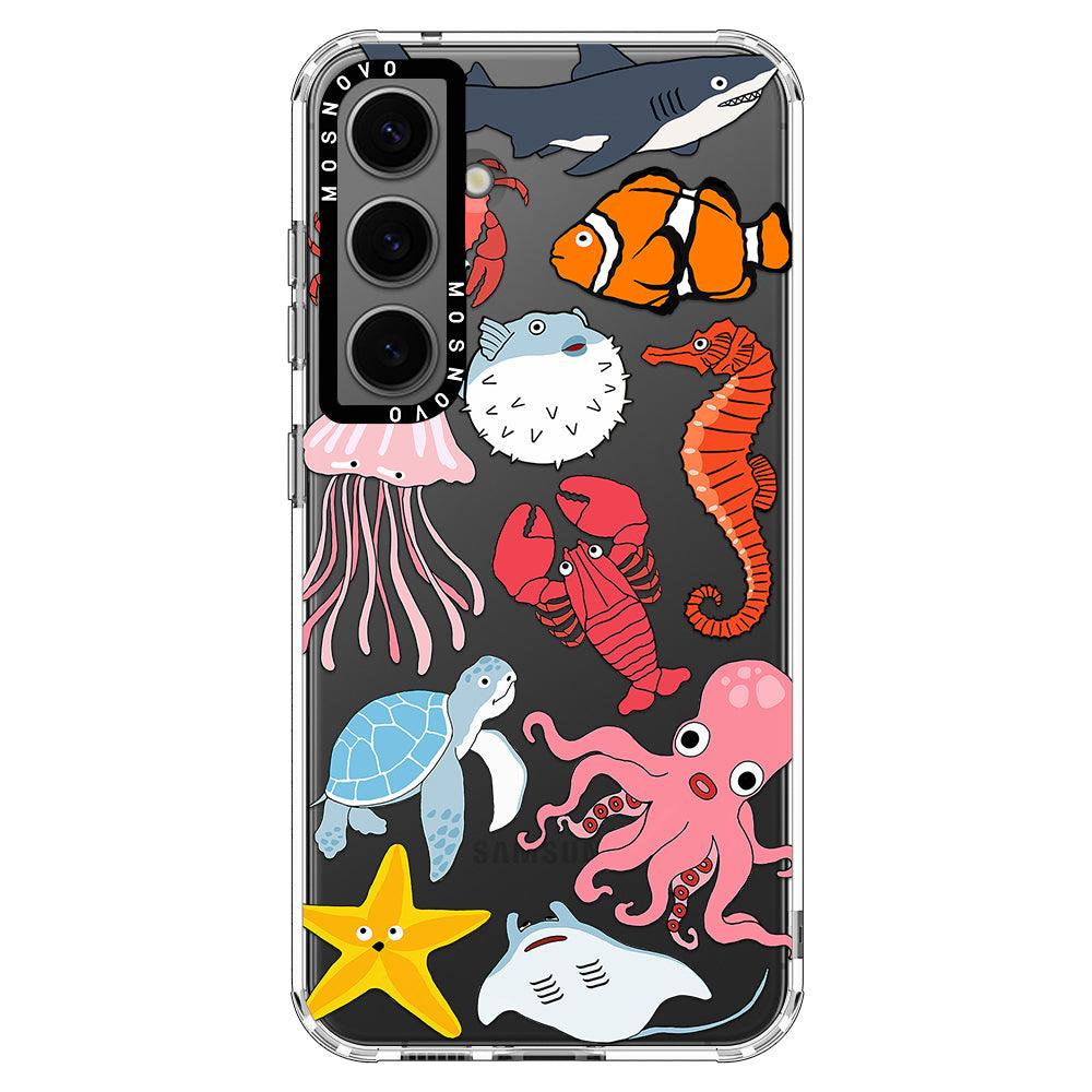 Cute Sea Animal Phone Case - Samsung Galaxy S24 Plus Case - MOSNOVO