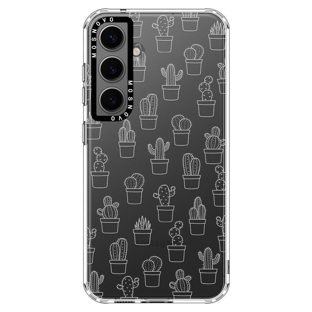 Little Potted Cactus Phone Case - Samsung Galaxy S24 Plus Case - MOSNOVO