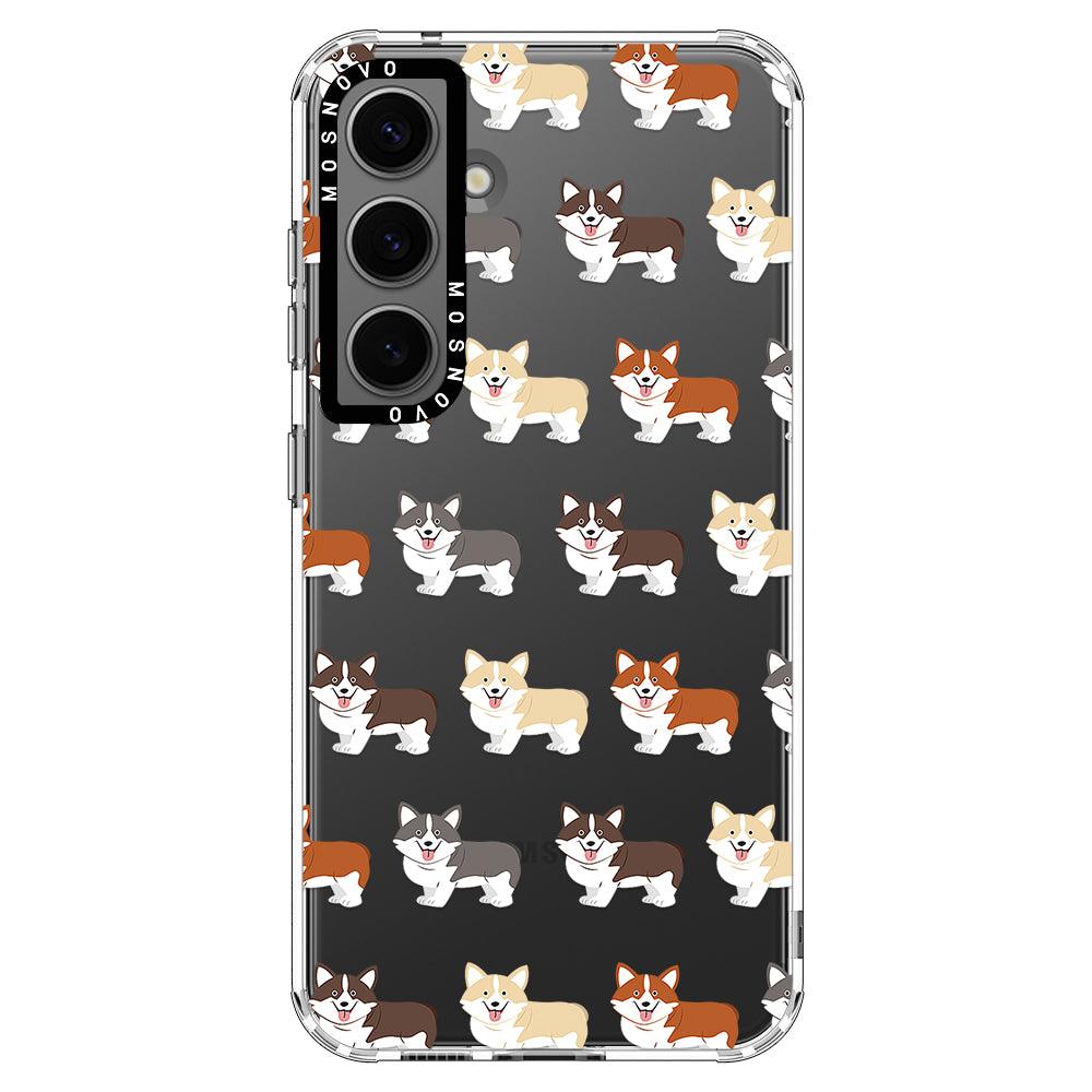 Adorable Corgi Phone Case - Samsung Galaxy S24 Case - MOSNOVO