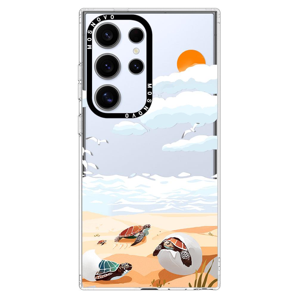 Baby Sea Turtle Phone Case - Samsung Galaxy S24 Ultra Case - MOSNOVO