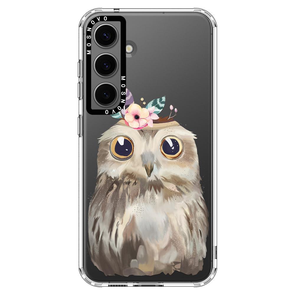 Cute Owl Phone Case - Samsung Galaxy S24 Plus Case - MOSNOVO