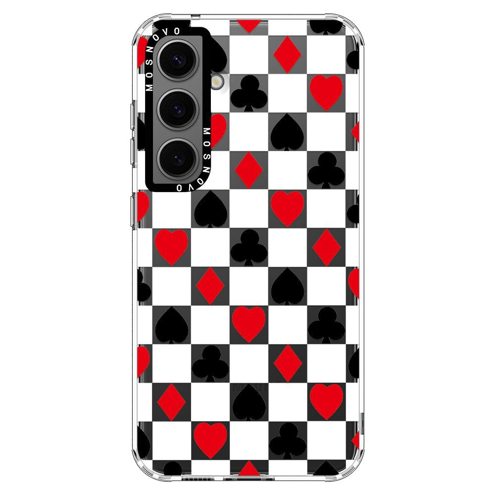 Checker Poker Phone Case - Samsung Galaxy S24 Case - MOSNOVO