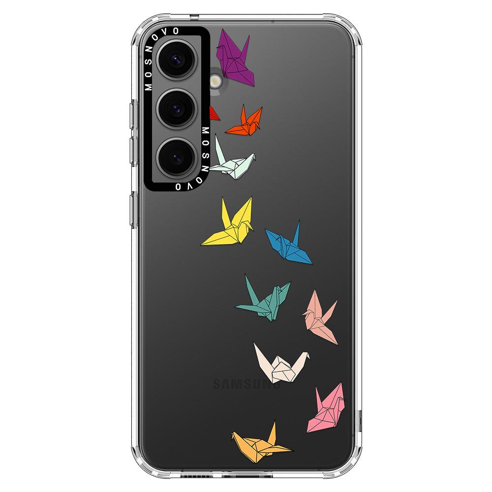 Paper Crane Phone Case - Samsung Galaxy S24 Case - MOSNOVO