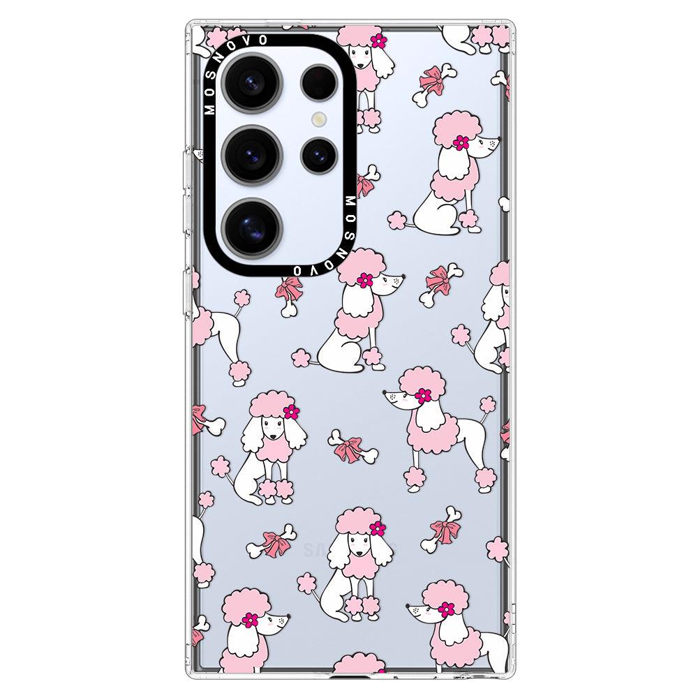 Pink Poodle Phone Case - Samsung Galaxy S24 Ultra Case - MOSNOVO